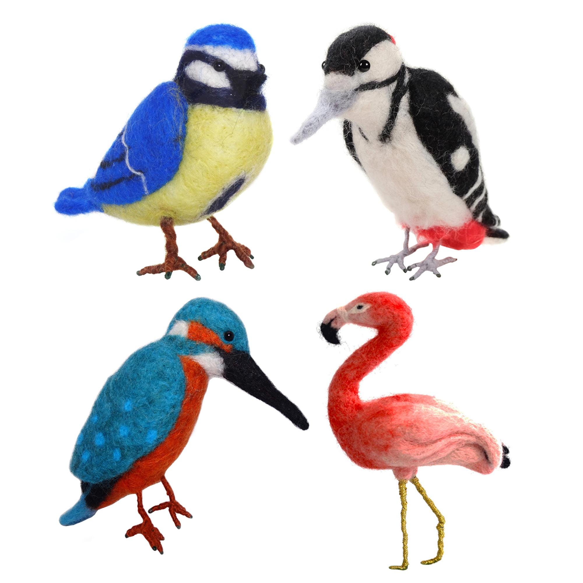 il_fullxfull.6552305118_m947.jpg Birds Needle Felting Kit for Beginners DIY Bird Craft Kit Mother's Day Present - Image 1