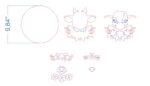 Cow SVG. Laser cut file for Glowforge. Farm animal, flowers - Image 4