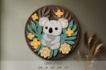 Jungle Animals SVG Bundle. Laser cut file for Glowforge. Nature, chameleon, koala, sloth, lemur - Image 6