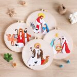 Nativity Embroidery Kit for Beginner - Hoop Art Including Everything to Make, Female Gift