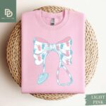 Labor and Delivery Nurse Sweatshirt,Mother Baby Nurse Shirt,Ob Nurse Stethoscope Bow Shirt,Postpartum Nurse Shirt,Maternity Nurse Shirt Gift