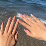 3D Flower Long Almond Press On Nails, Floral Handmade Gel False Nails for Birthday Event Party Holiday, Vacation or Gift For Her - Image 3