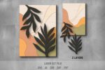 Floral Art SVG Bundle. Laser cut file for Glowforge. Plants, leaves, monstera, wall decor - Image 4