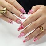 Kiss Me XO Pink Press-On Nails with Pearls, Bows & 3D Charms – Handmade Statement Nails for a Cute, Romantic and Playful Look or Gift - Image 3