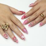 Kiss Me XO Pink Press-On Nails with Pearls, Bows & 3D Charms – Handmade Statement Nails for a Cute, Romantic and Playful Look or Gift - Image 4