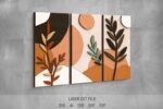 Modular Painting SVG Bundle. Laser cut file for Glowforge. Plants, leaves, geometric, layered frames - Image 2