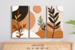 Modular Painting SVG Bundle. Laser cut file for Glowforge. Plants, leaves, geometric, layered frames