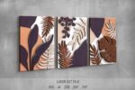 Modular Painting SVG Bundle. Laser cut file for Glowforge. Plants, leaves, floral layered frames - Image 3