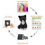 Black Cat Needle Felting Kit for Beginners DIY Craft Kit Include Everything to Make 5inch Height - Image 5