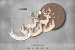 Baby Animals SVG Bundle. Laser cut file for Glowforge. Duckling, unicorn, deer, nursery decor - Image 7