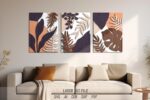 Modular Painting SVG Bundle. Laser cut file for Glowforge. Plants, leaves, floral layered frames