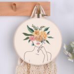 Floral About Love Pattern Embroidery Kit for Beginner - Include Everything to Make It - Image 2