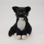 Black Cat Needle Felting Kit for Beginners DIY Craft Kit Include Everything to Make 5inch Height