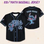 Personalized Custom DN Stitch Collection Baseball Jersey, Gift for Kids, DN Birthday Gift For Baseball Fans, DN Vacation Trip, DN 03HEX0 - Image 4