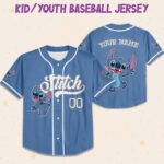 Personalized Custom DN Stitch Collection Baseball Jersey, Gift for Kids, DN Birthday Gift For Baseball Fans, DN Vacation Trip, DN 2UHT55 - Image 5
