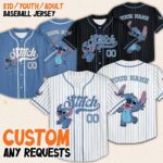Personalized Custom DN Stitch Collection Baseball Jersey, Gift for Kids, DN Birthday Gift For Baseball Fans, DN Vacation Trip, DN B5GI5N