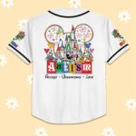 Personalized Style Custom DN Mickey Autism Awareness Baseball Jersey, Custom Name DN Land Autism Baseball Jersey, Autism Support B DU2XQA - Image 2
