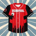 Custom Name Custom Deadpool Collection Baseball Jersey, Deadpool Superhero Matching Jersey, Kids Youth Adult Baseball Jersey, Birt GVZWLZ - Image 5