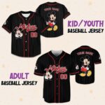 Custom Design Personalize DN Mickey and friends Baseball Jerseys, DN Land Kid Youth Adult Baseball Jersey, Mickey And Friends Jers YEOVRP - Image 6
