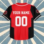 Custom Name Custom Deadpool Collection Baseball Jersey, Deadpool Superhero Matching Jersey, Kids Youth Adult Baseball Jersey, Birt G8UT4P - Image 6