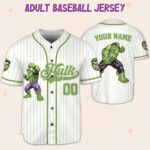 Personalized Style Custom Marvel Hulk Collection Baseball Jersey, Hulk Superhero Kids Jersey, Personalized Hulk Baseball Jersey, S ABXAV7 - Image 7