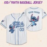 Personalized Custom DN Stitch Collection Baseball Jersey, Gift for Kids, DN Birthday Gift For Baseball Fans, DN Vacation Trip, DN B5GI5N - Image 3