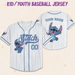 Personalized Custom DN Stitch Collection Baseball Jersey, Gift for Kids, DN Birthday Gift For Baseball Fans, DN Vacation Trip, DN 2UHT55 - Image 3