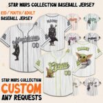 Personalized Style Custom DN Star Wars Characters Collection Simple Baseball, Custom Kid Youth Adult DN Baseball Jersey, DN Trip M V6GDE3