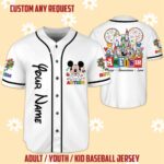Personalized Style Custom DN Mickey Autism Awareness Baseball Jersey, Custom Name DN Land Autism Baseball Jersey, Autism Support B DU2XQA