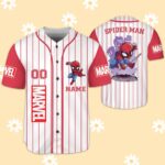 Customized Custom Superhero Baseball Jersey, Avengers Family Matching Style #152 6JVDH9 - Image 6