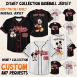 Custom Design Personalize DN Mickey and friends Baseball Jerseys, DN Land Kid Youth Adult Baseball Jersey, Mickey And Friends Jers G1JM95