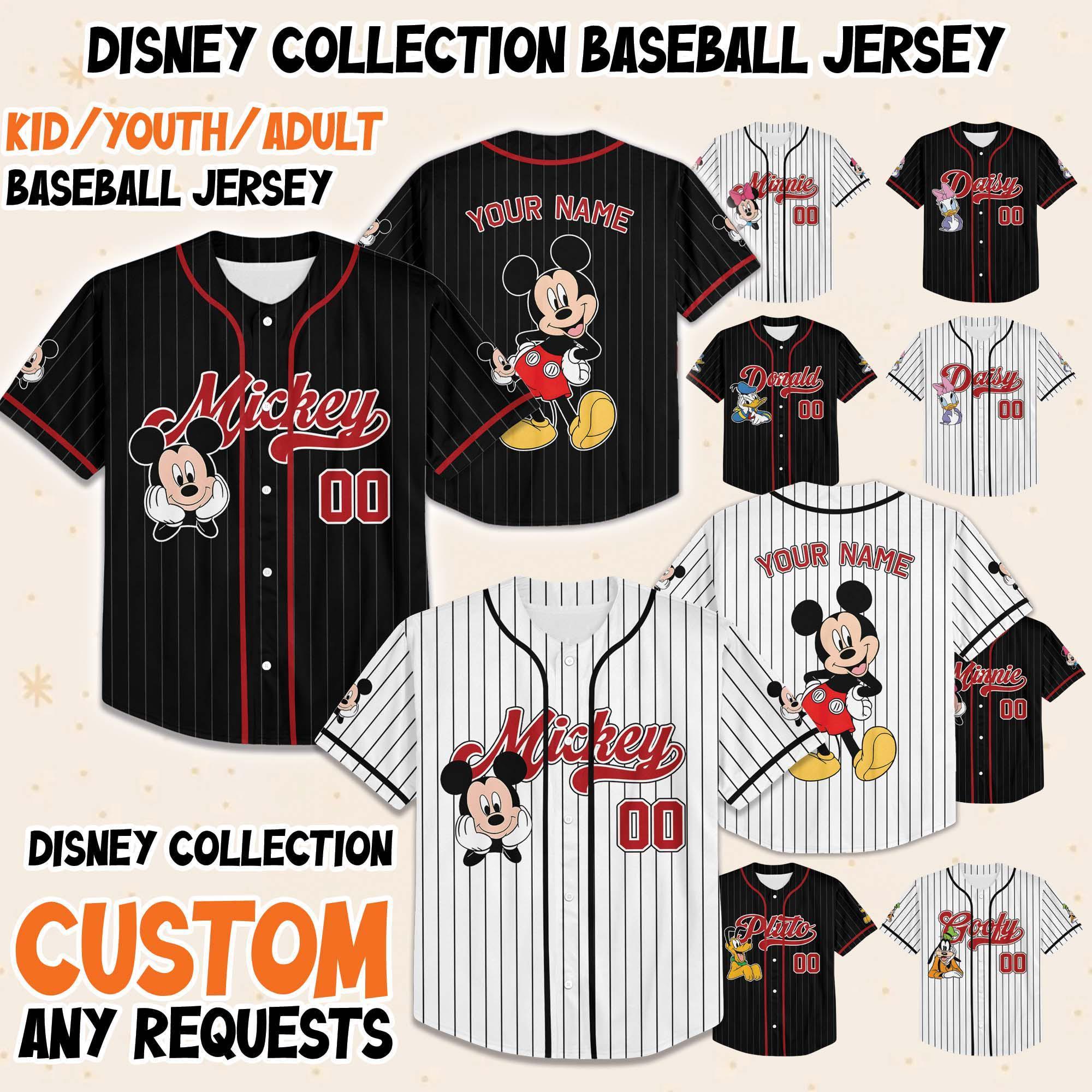 il_fullxfull.6967163309_d8g4-1 Custom Design Personalize DN Mickey and friends Baseball Jerseys, DN Land Kid Youth Adult Baseball Jersey, Mickey And Friends Jers G1JM95 - Image 1