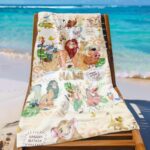Personalized Custom Name Lion King Characters Beach Towel, DN Bath Towel, Pool Towel, Gift For Kid, Kids Beach Towel, Summer Vacat X5VU6K - Image 5