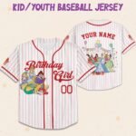 Customized Personalized DN Princesses Birthday Baseball Jersey, Custom DN Princesses Squad Birthday Present Gift, DN Land Family T 2109S5 - Image 2