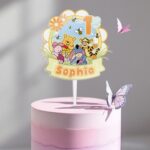 Custom Design Custom Winnie The Pooh DN Birthday Cake Topper, Birthday Party for Kids, Pooh and friends Cake Decoration, Pooh bear J3VPZN - Image 4