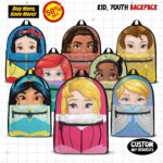 Personalized Gift DN Princess Summer Backpack, Princess Kids School Bag, Back To School Backpack, Cute Kids Backpack, Birthday Gif NFX3CR