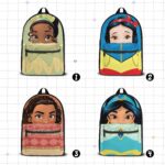 Personalized Gift DN Princess Summer Backpack, Princess Kids School Bag, Back To School Backpack, Cute Kids Backpack, Birthday Gif NFX3CR - Image 2