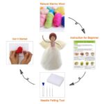Angel Fairy Needle Felting Kits 6 inch Decor for Christmas Baby Mobile, Baby Crib, Nursery Decoration Gift for Mom Grandma, Wedding Present - Image 5
