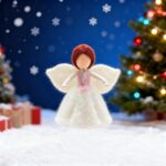 Angel Fairy Needle Felting Kits 6 inch Decor for Christmas Baby Mobile, Baby Crib, Nursery Decoration Gift for Mom Grandma, Wedding Present - Image 2