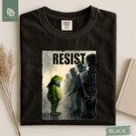 Resist Portland Frog Protest Comfort Colors® Shirt, I Stand With Frog Anti Establishment Tee Anti ICE Shirt Anti Trump Activist Resistance - Image 2
