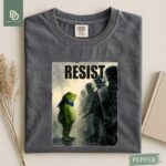 Resist Portland Frog Protest Comfort Colors® Shirt, I Stand With Frog Anti Establishment Tee Anti ICE Shirt Anti Trump Activist Resistance - Image 7