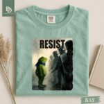 Resist Portland Frog Protest Comfort Colors® Shirt, I Stand With Frog Anti Establishment Tee Anti ICE Shirt Anti Trump Activist Resistance - Image 8