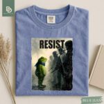Resist Portland Frog Protest Comfort Colors® Shirt, I Stand With Frog Anti Establishment Tee Anti ICE Shirt Anti Trump Activist Resistance - Image 9