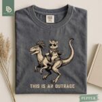 Comfort Colors® Princess Donut and Mongo Shirt, Dungeon Crawler Carl Tee Fantasy Book Reader Geeky Cat Lover Tshirt Donu Mongo Bookish Merch - Image 2