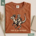 Comfort Colors® Princess Donut and Mongo Shirt, Dungeon Crawler Carl Tee Fantasy Book Reader Geeky Cat Lover Tshirt Donu Mongo Bookish Merch