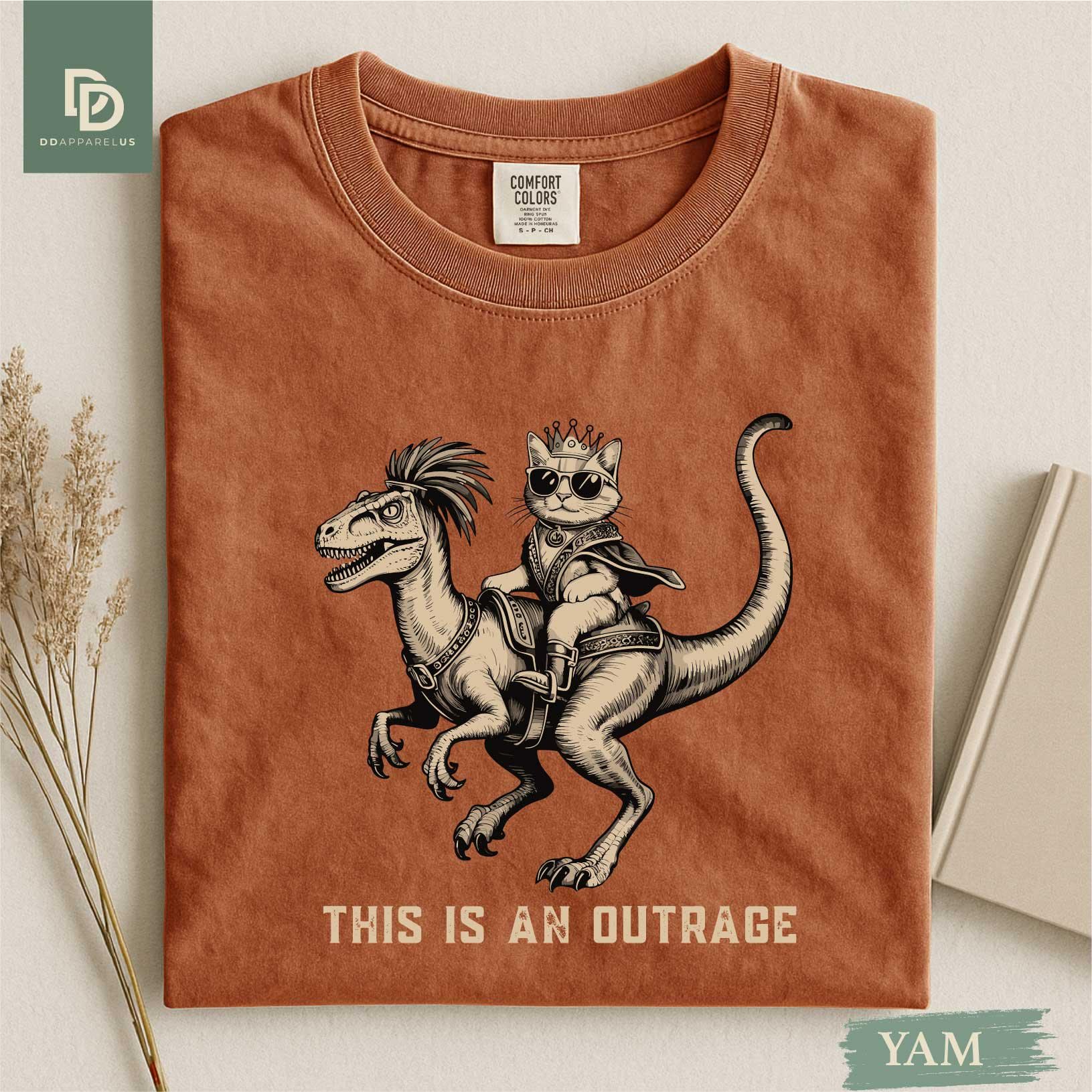 il_fullxfull.7290284202_16ij.jpg Comfort Colors® Princess Donut and Mongo Shirt, Dungeon Crawler Carl Tee Fantasy Book Reader Geeky Cat Lover Tshirt Donu Mongo Bookish Merch - Image 1