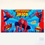 Custom Name Custom Spiderman Birthday Backdrop Banner, Spiderman Birthday Party, Spiderman Party, Spiderman Birthday Decoration, S M14TD7 - Image 3