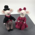 Mice Needle Felting Kit for Beginners, DIY Craft (4.7 inch)