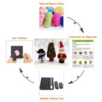 Christmas Needle Felting Kit for Beginners: DIY Craft, 3 Pack - Image 4