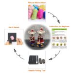 2 Christmas Rats Felting Kits for Beginners DIY Craft Kit Include Everything to Make - Image 5